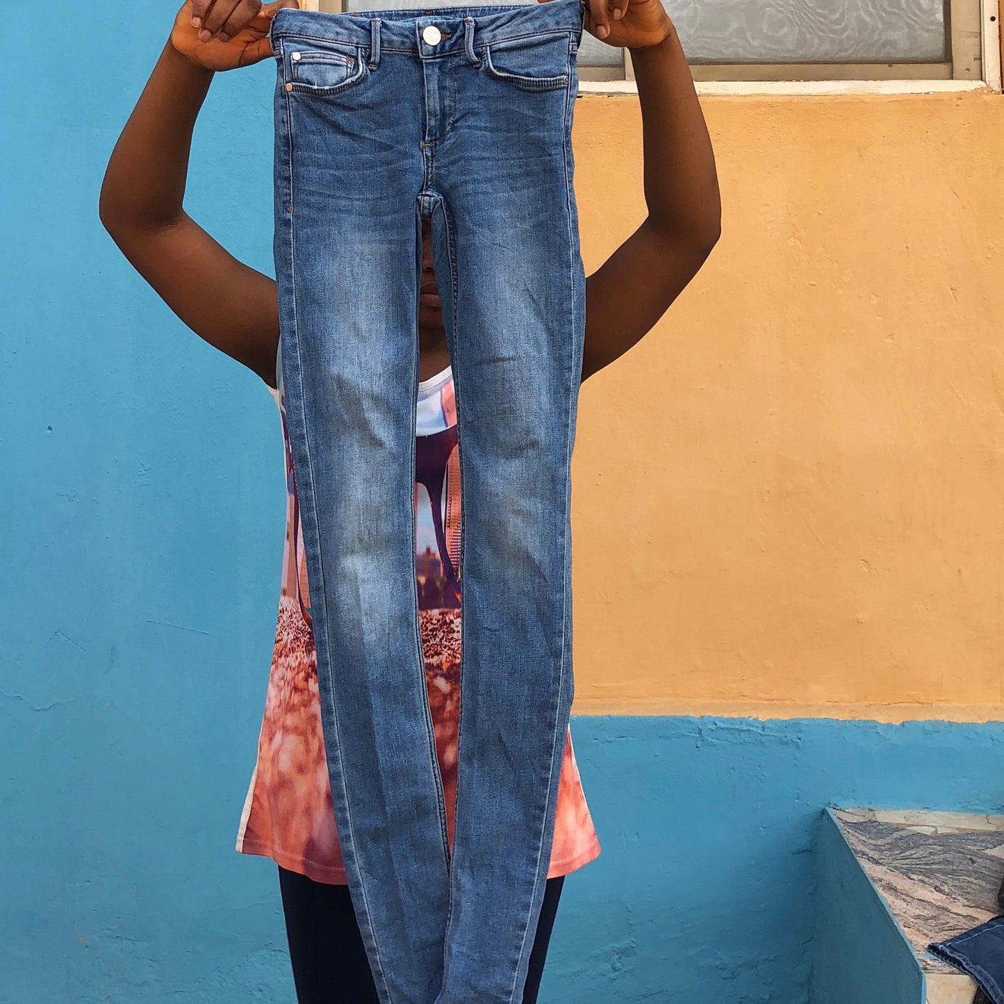 6-7 years old Denim Trousers for a Skinny and tall person - stasthrift