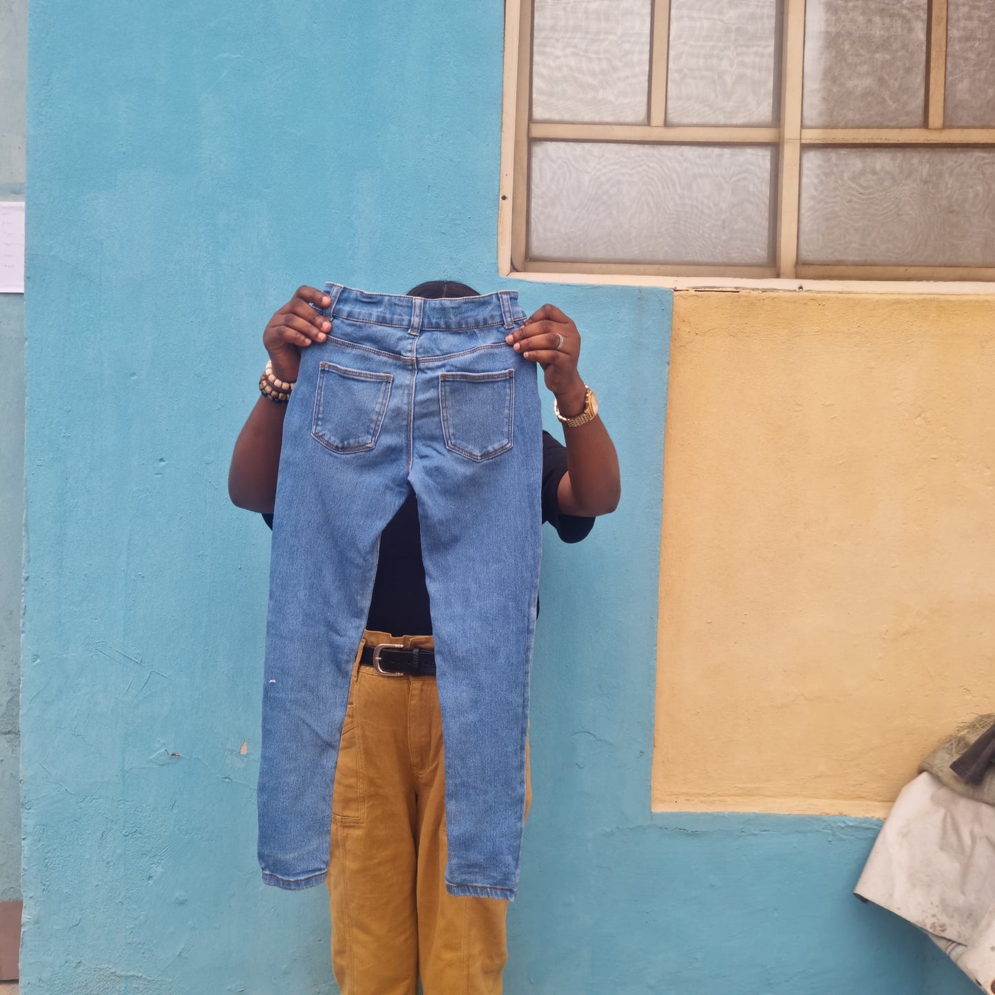 8-9_years_old_Blue_denim_trousers_by_Denim_Co - stasthrift