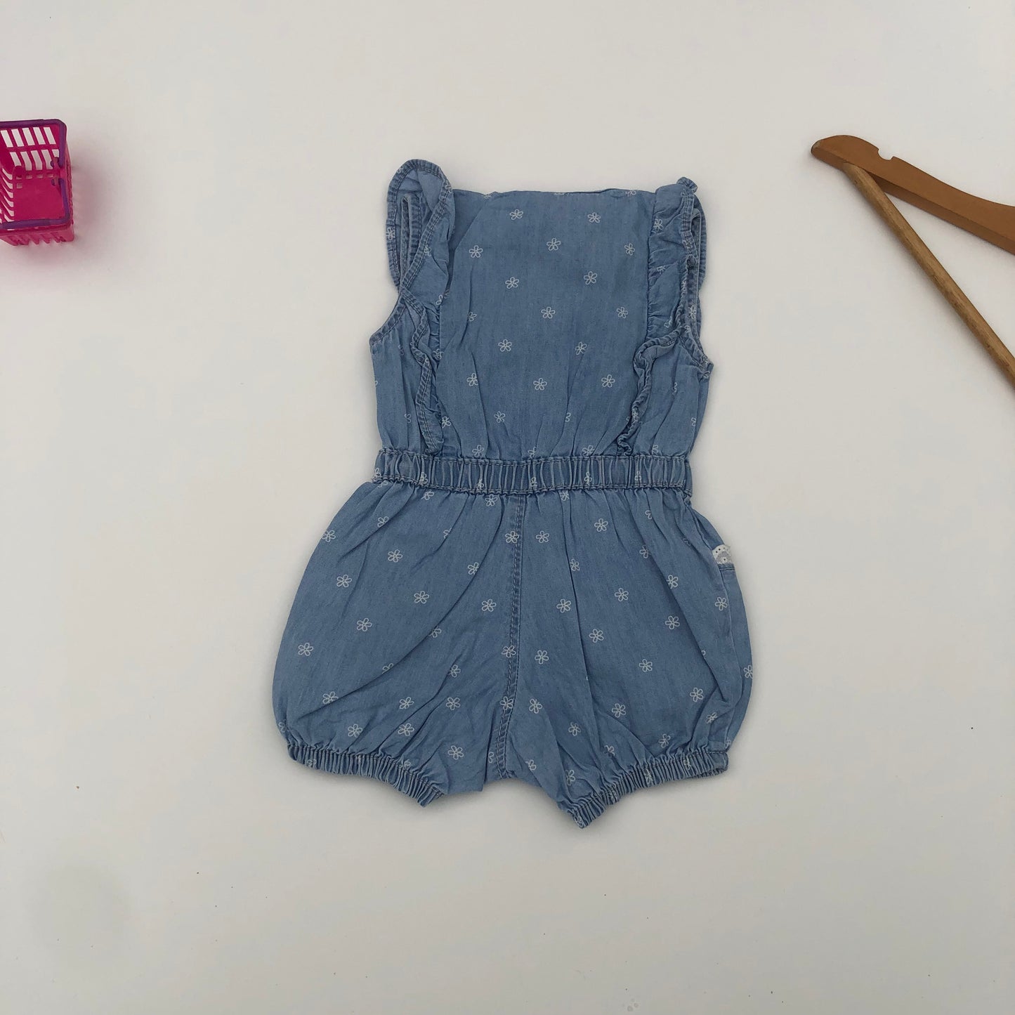 Denim Playsuit For 0-3 Months Old By George