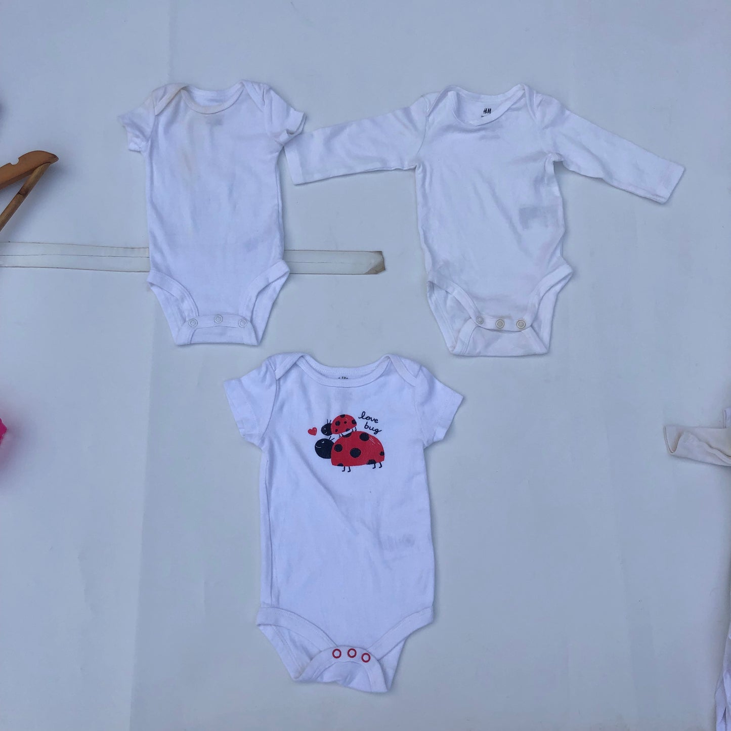 New Born Set of White vests