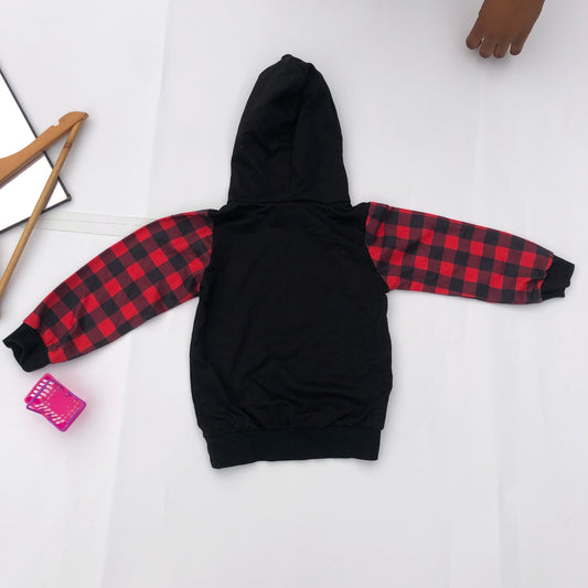 3 Years Old Red and Black Christmas Hoods - stasthrift