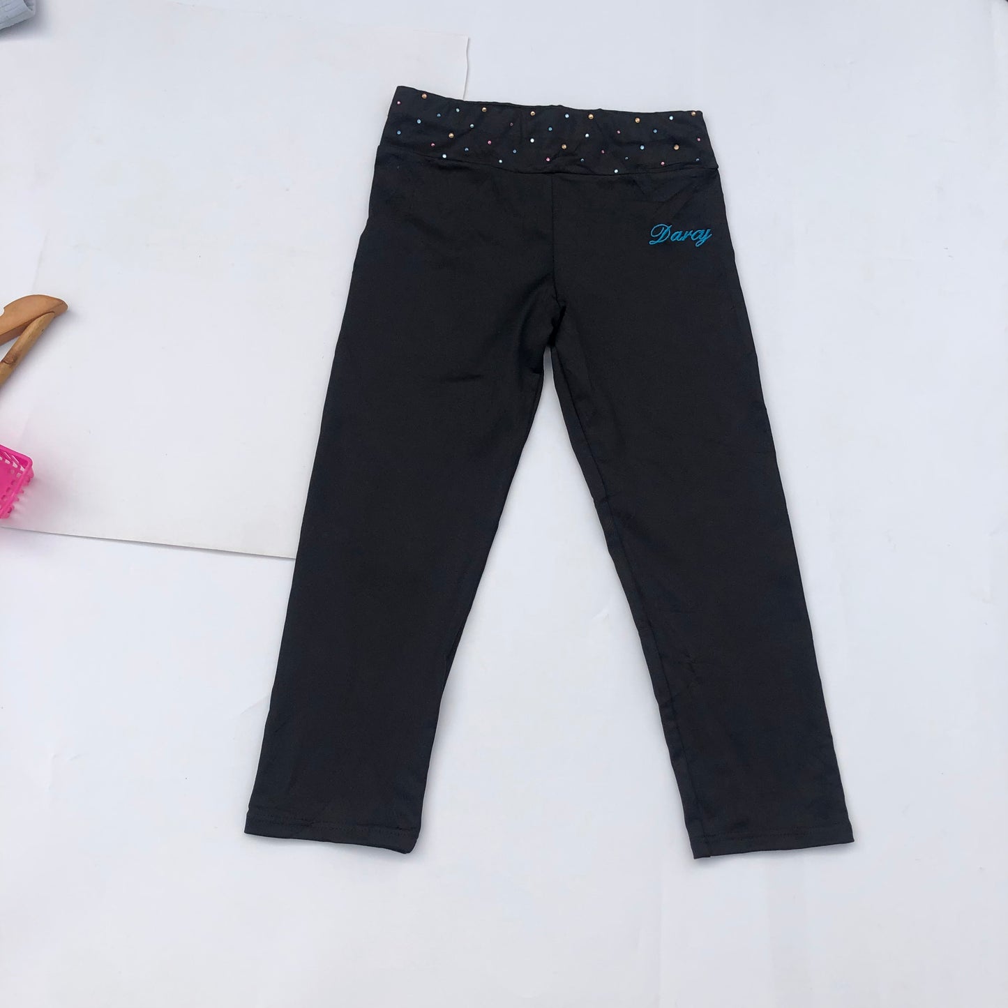 6-7 years old Darcy black Stoned leggings
