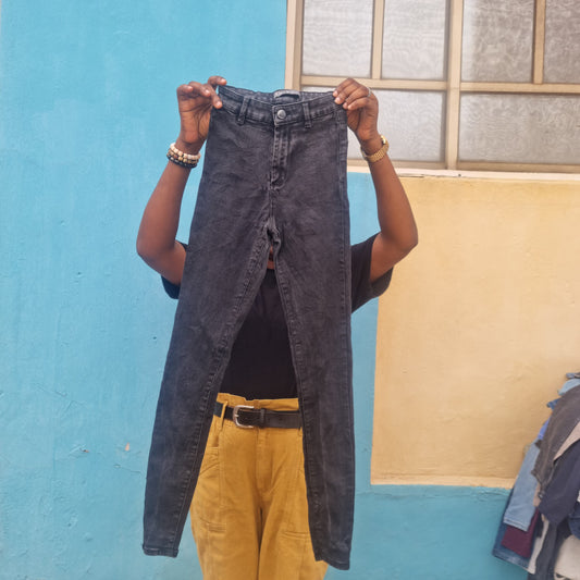 10-11_years_old_Slim_Black_denim_Trousers