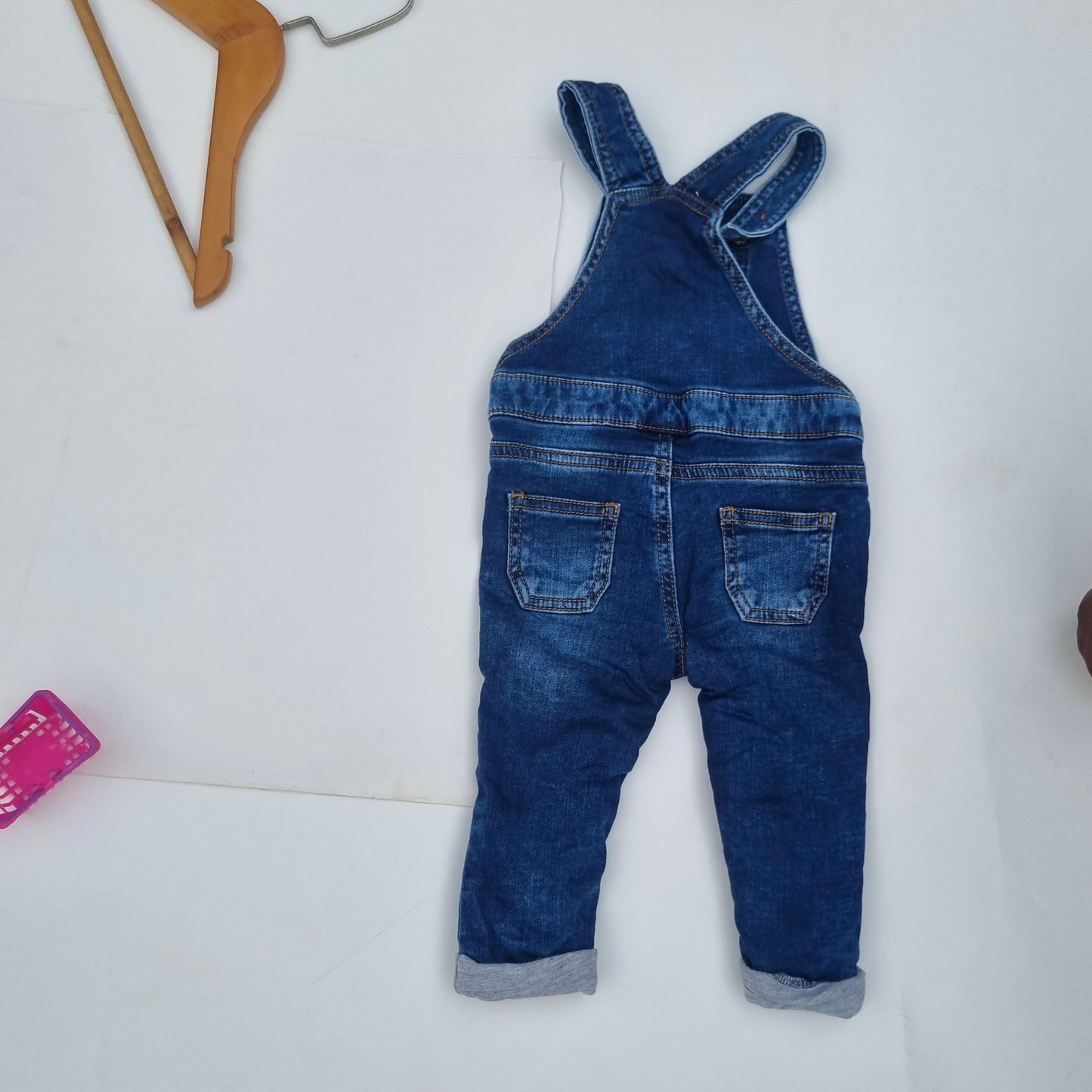 Denim Dungarees for 6-9 Months Old By F&F