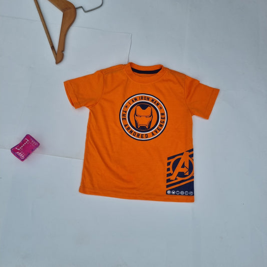 Orange Avengers Tees for 4 years old