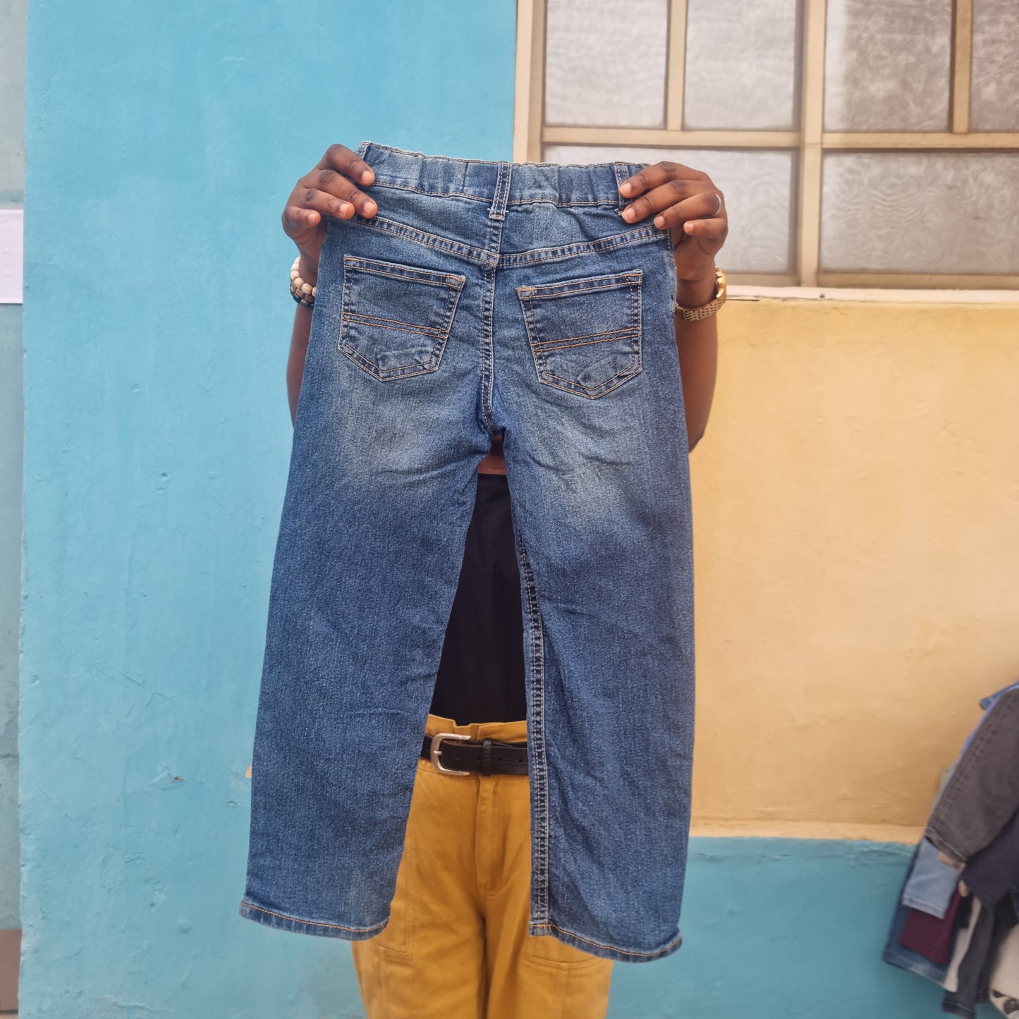 6 Years old Blue Denim Trousers by B_GOSH