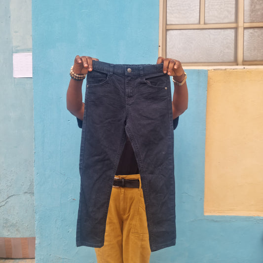8-9 Years Old Black Denim Trousers By F&F