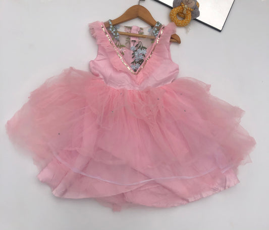 Pink Party Dress13 For 6-7 years old