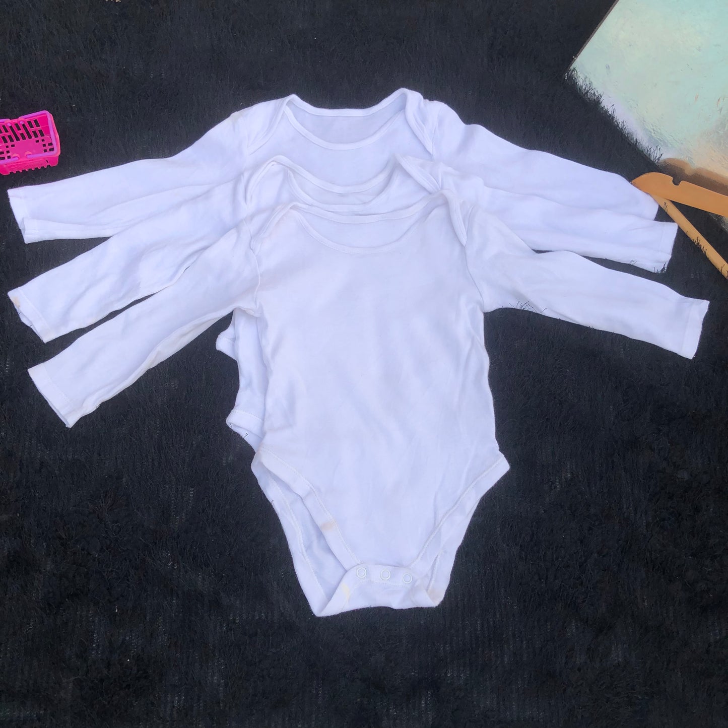 White Bodysuits for 9-12 months old By George