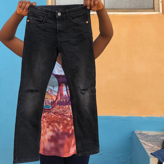 7-8 years old Skinny Fit Ripped Denims