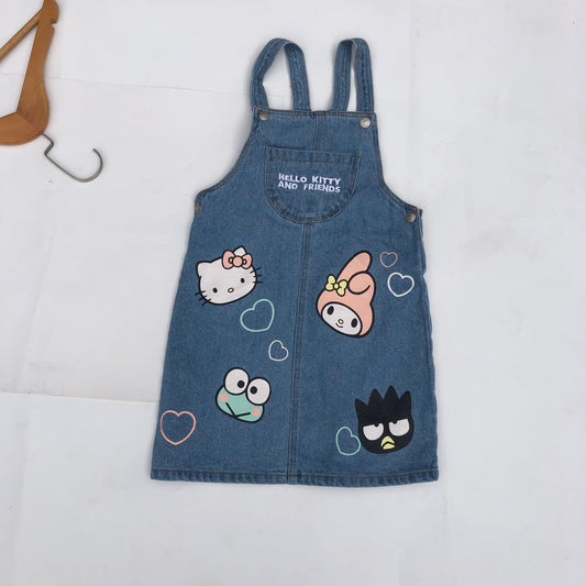 Denim Jumper for 5-6 Years Old By Hello Kitty