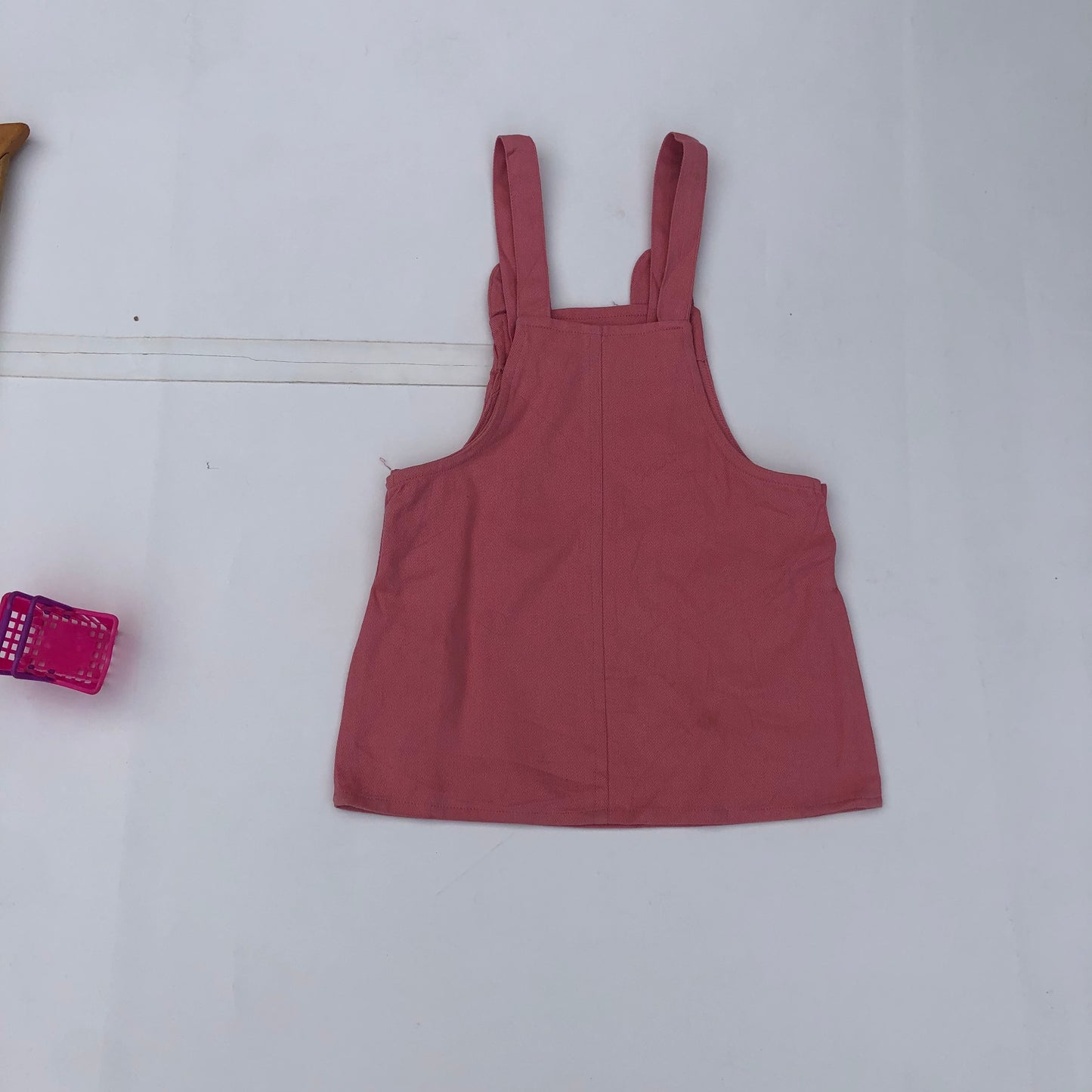 Pink Denim romper for 1-2 years old