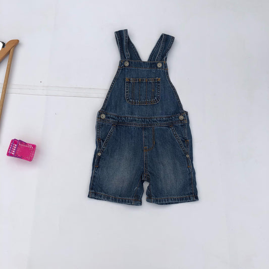 2 years old Blue denim dungarees by the children place