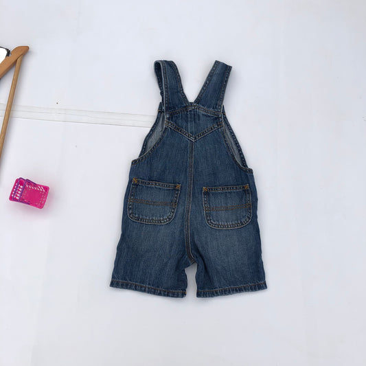 2 years old Blue denim dungarees by the children place