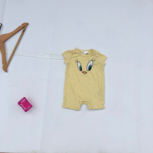 1-2 months old yellow rompers by H&M