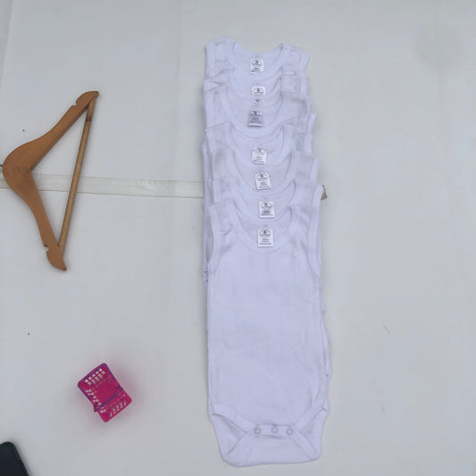 New White Vests by Body dreamers for 9-12 months