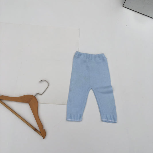 0-3 months old Blue Knitted Trousers