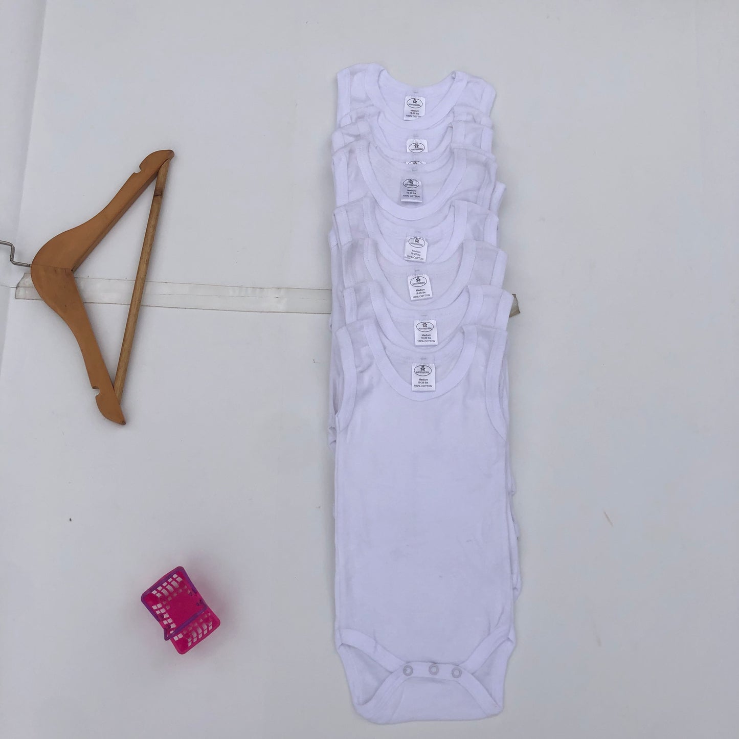 New White Vests by Body dreamers for 6-9 months