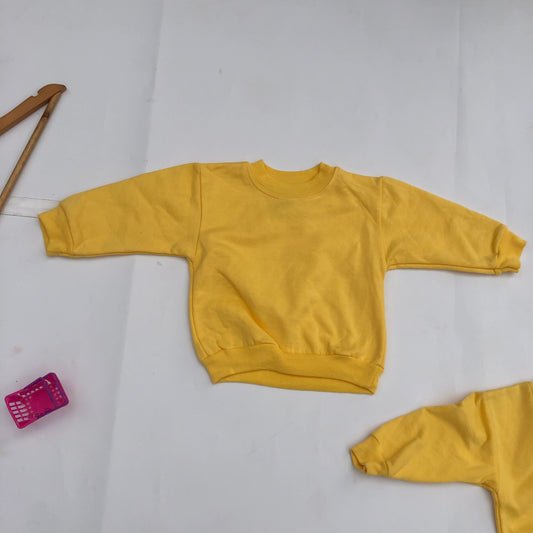 18 months old yellow sweat shirts by Kiddy Kats