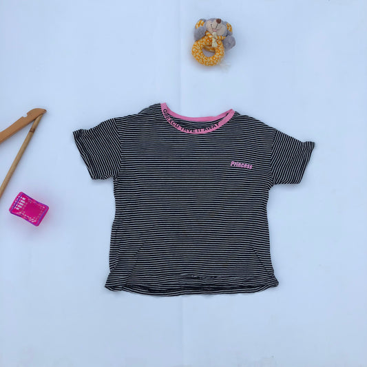Stripe Princess Tees For 5-6 years old