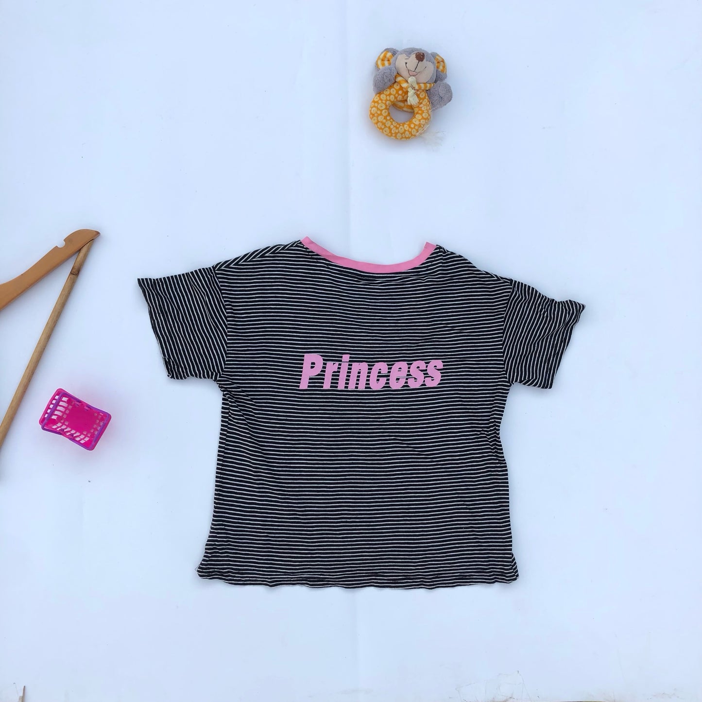 Stripe Princess Tees For 5-6 years old