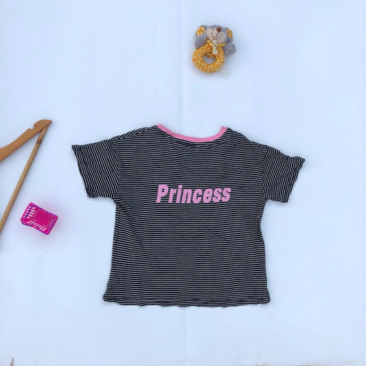 Stripe Princess Tees For 5-6 years old