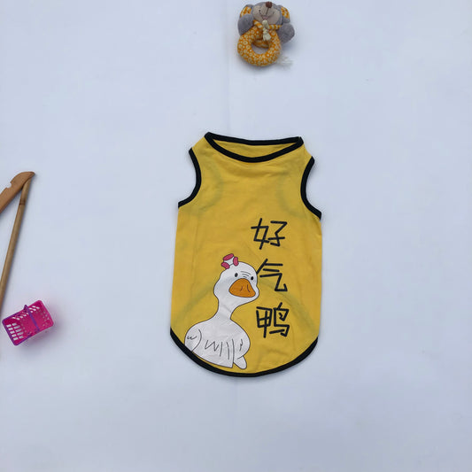 1 year old yellow goose sleeveless top