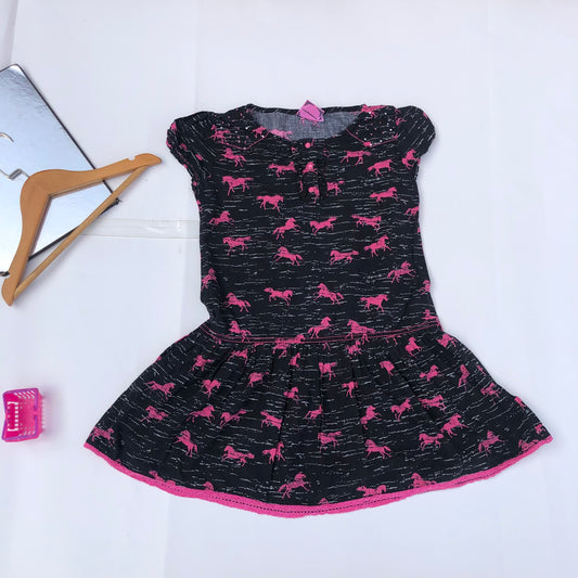 Cow Girl Horse prints gown for 7-8 years