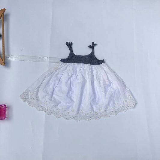 18-24 months old White Denim gown