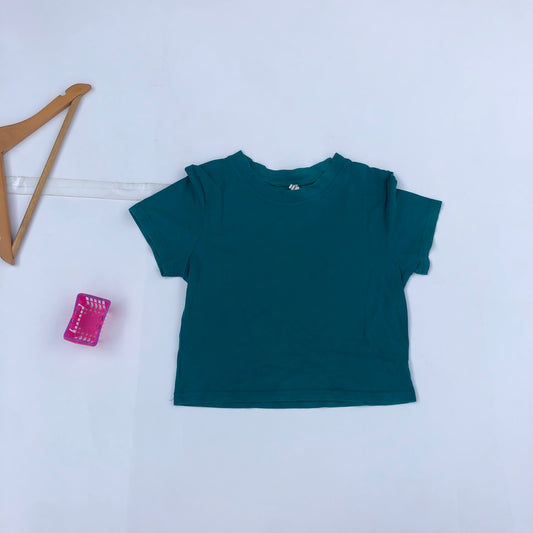 7-8 years Old Green Crop Top