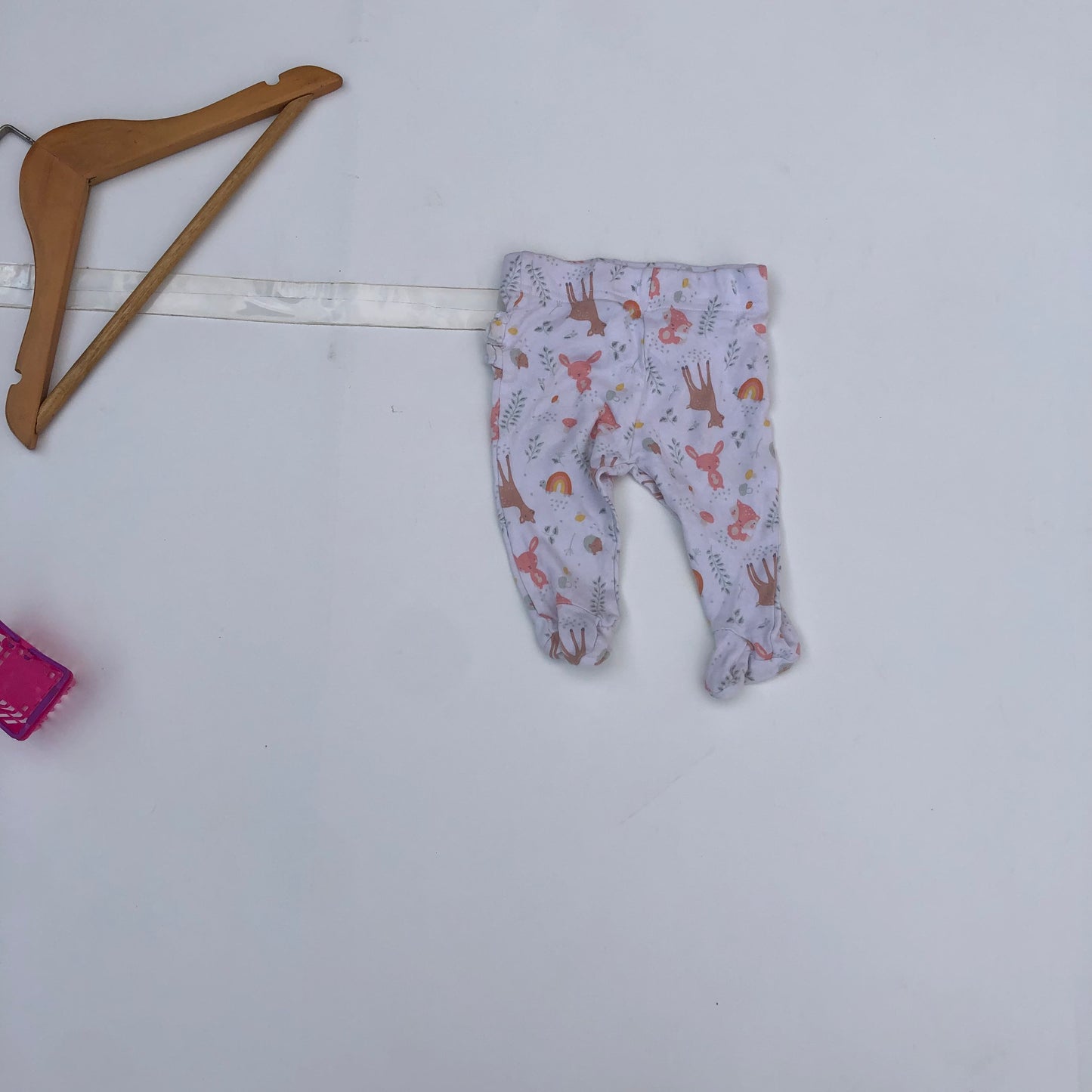 New Born Leggings With Feet By George
