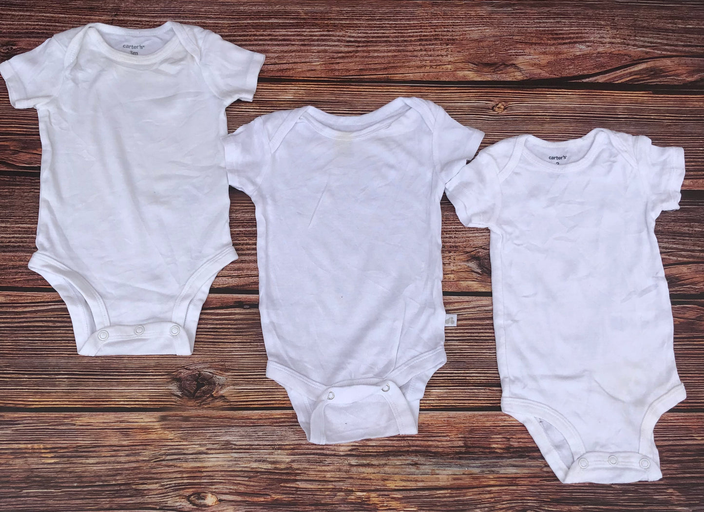 White Bodysuits Bundle For 3 Months Old