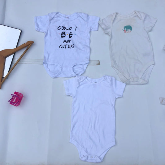 18-24 months old set of white vests