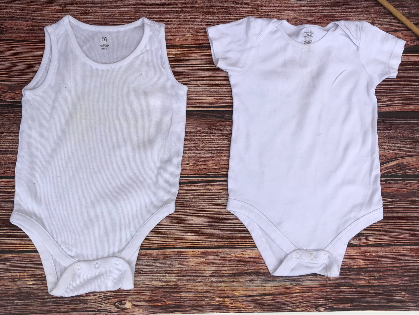 White Bodysuits Bundle For 18-24 Months