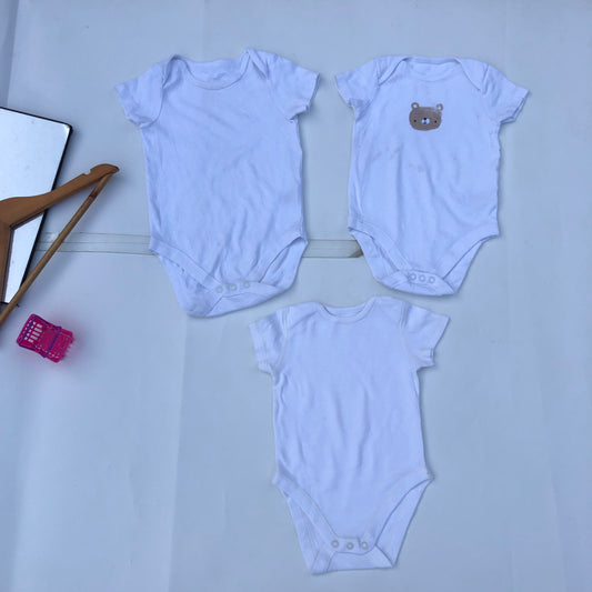 12-18 Months Old Set of White vest