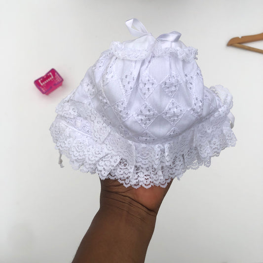 Christening Hat For 0-3 Months Old