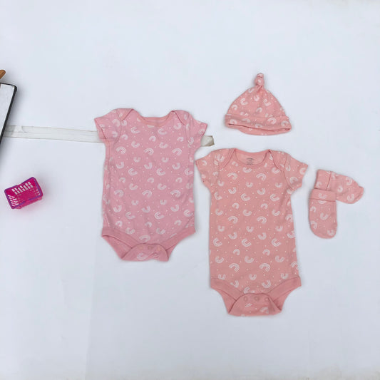 4 Piece SET4 Bodysuits For 0- 3 months old By George