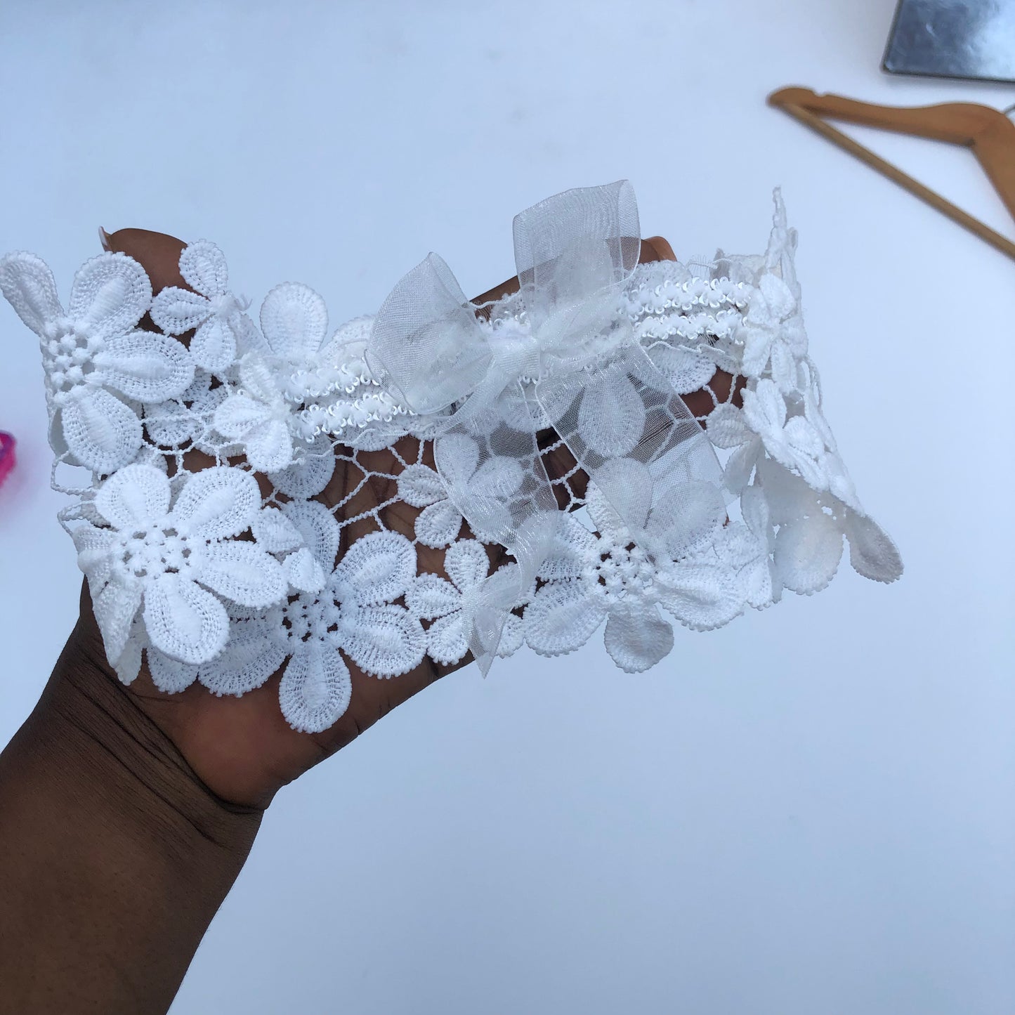 Lacey Hair Ruffle for 3-6 months old