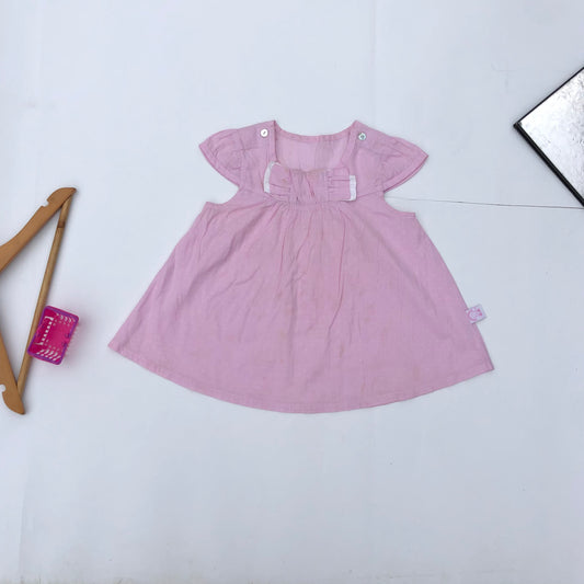 1-2 years old pink stripe dress