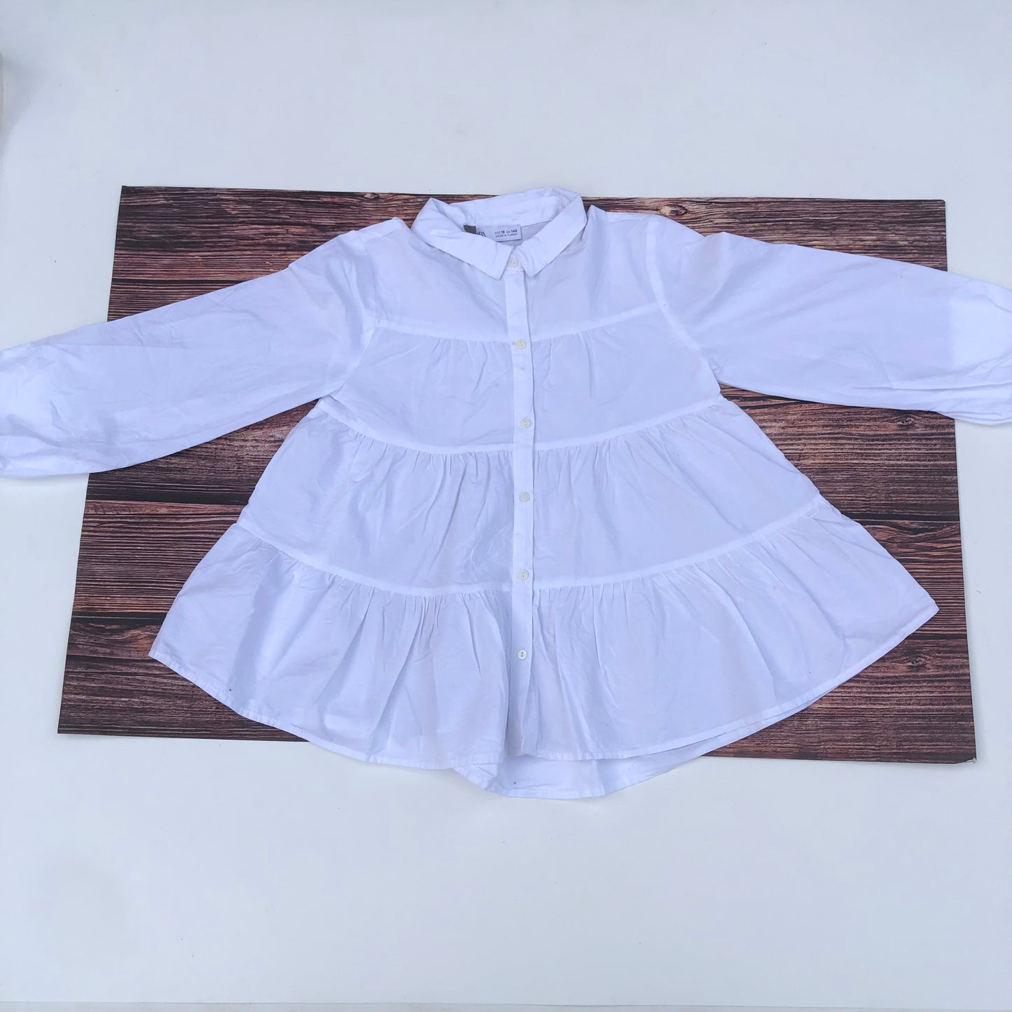 White Carribean Shirt For 6-7 Years Old