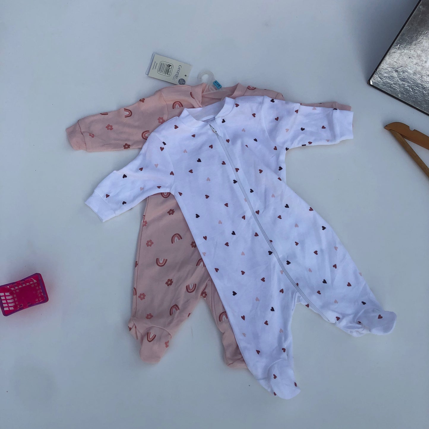 New Sleepsuits Set for 0-3 Months