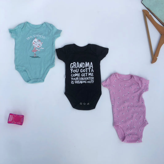 Bodysuits Set For 0-3 Months Old