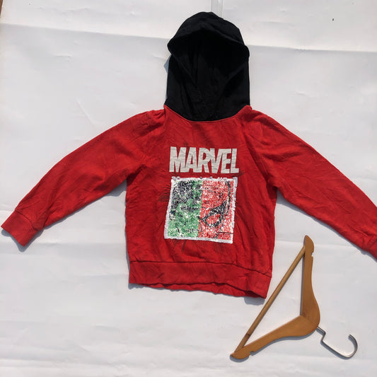 6 Years old red marvel hoods