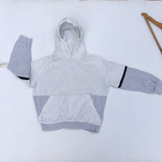 Gray hoodie with black accents 