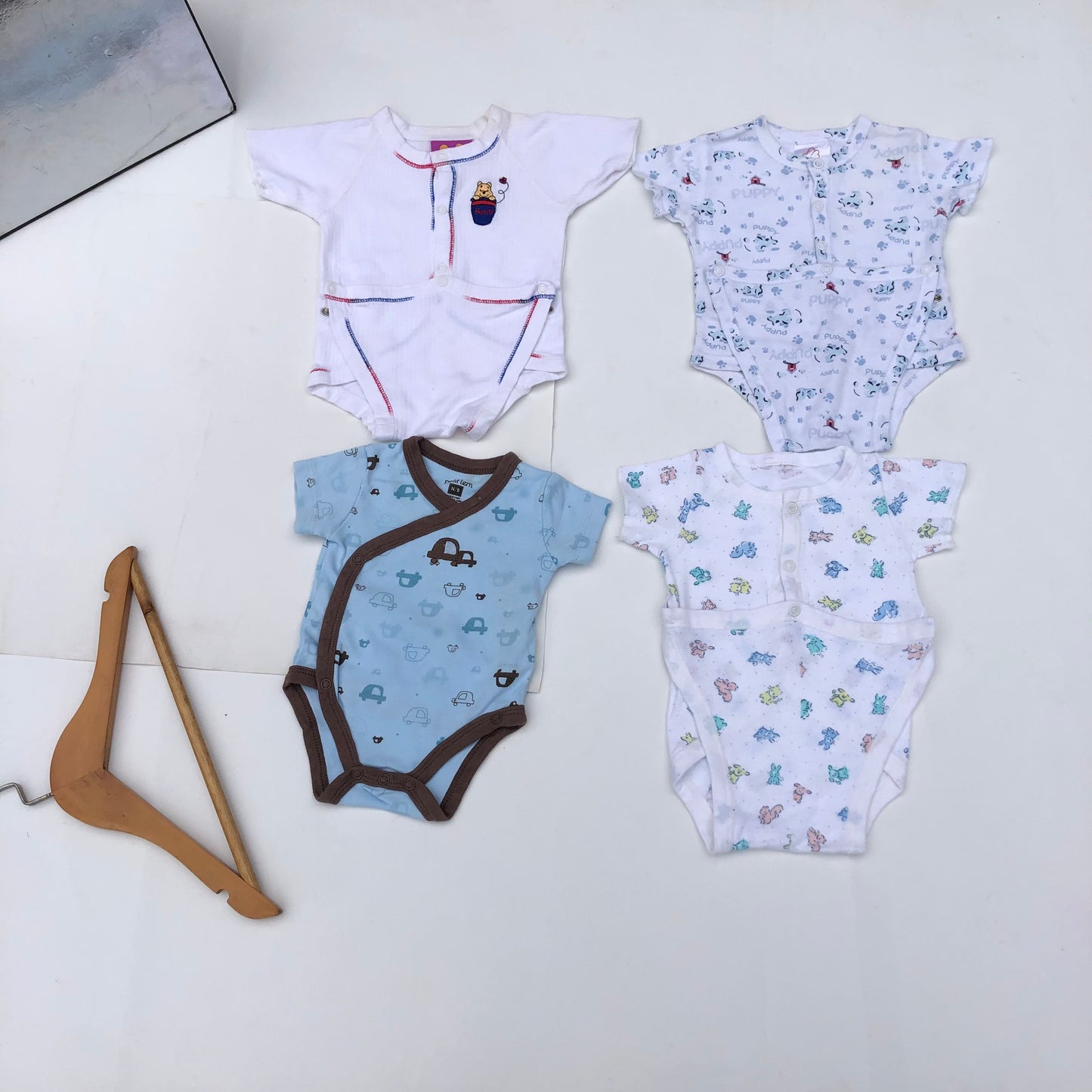 Set of Of Unisex Onesies for 3-6 Months