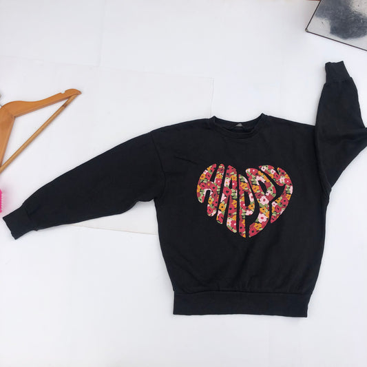 Black Happy sweat shirt for 8-9 old By George