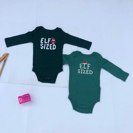 Elf Sized Santa bodysuits179 for 6-12 months by Joe Fresh