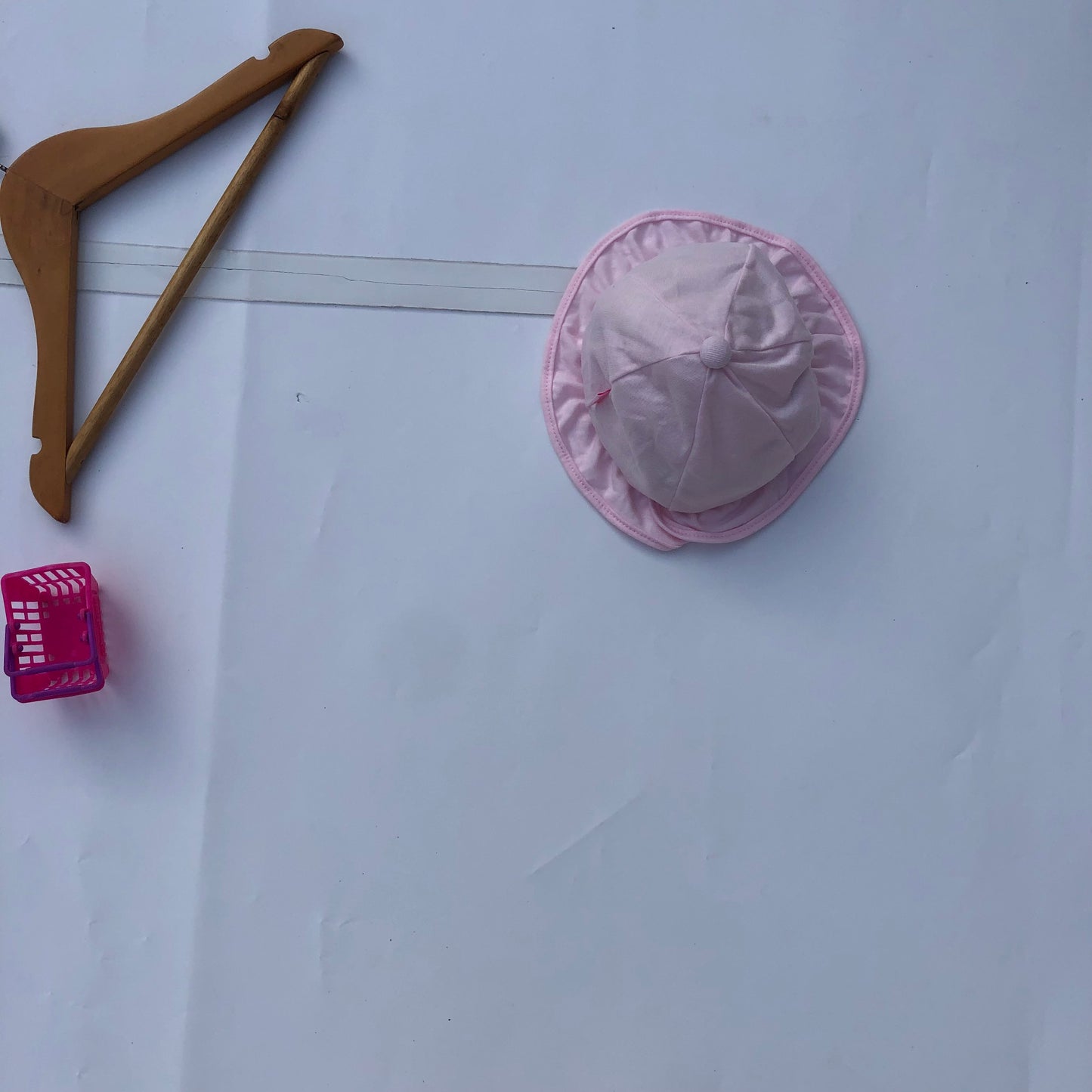 3-6 months baby pink hat