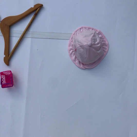 3-6 months baby pink hat