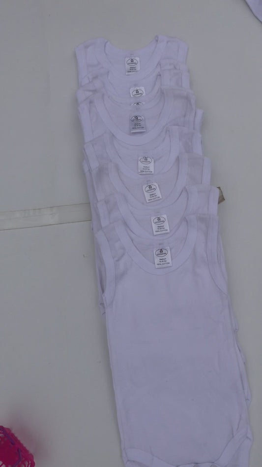 New White Vests by Body dreamers for 6-9 months